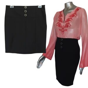 🪻BOGO🪻 Grass‎ Collection Black Pencil Skirt Sz 11 NWT